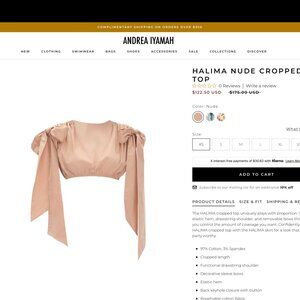 Halima Nude Cropped Top